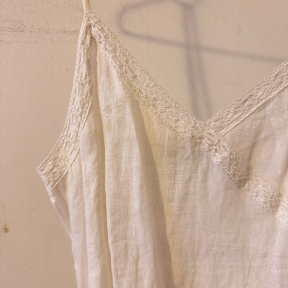 ZARA 100% LINEN SPAGHETTI TOP XS - S - Picture 3 of 17